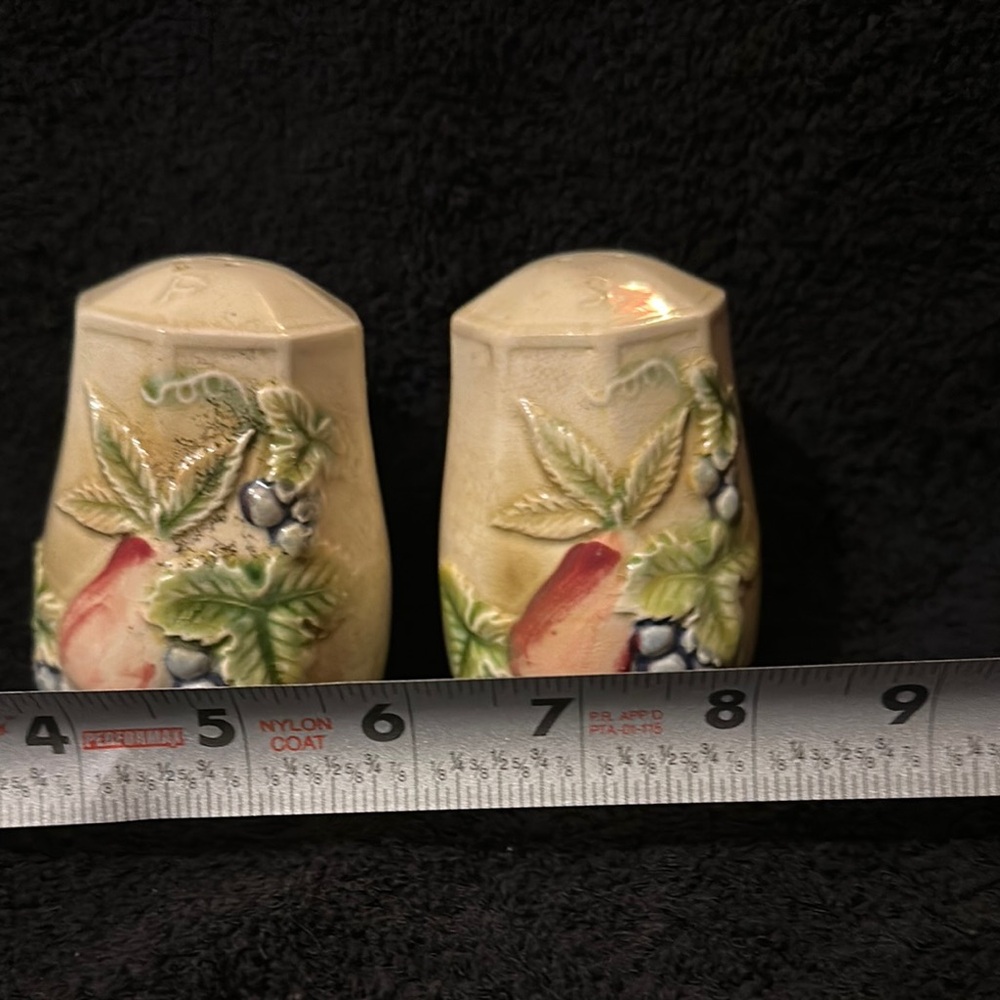 Floral Ceramic Salt and Pepper Shakers